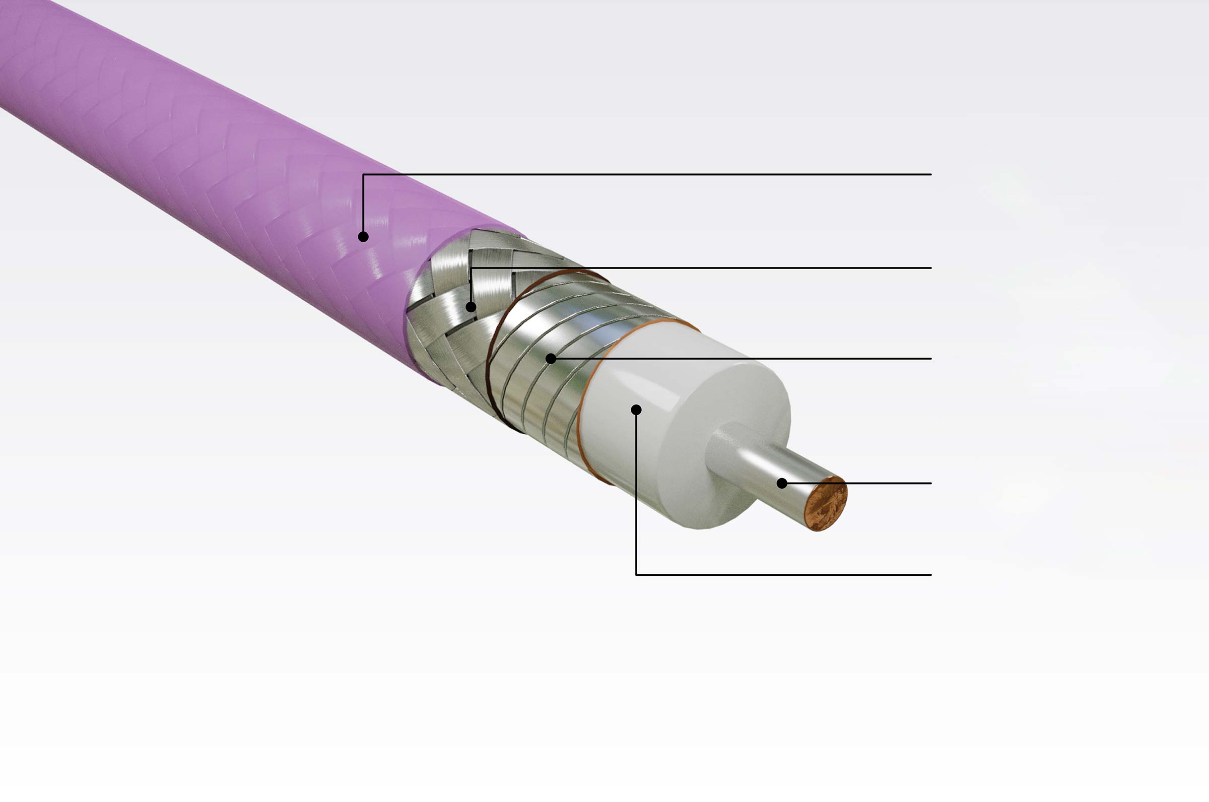 用于通用测试和互连，温度变化性能保持稳定的戈尔电缆组件的结构。