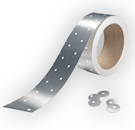 一卷银色戈尔纸基感应衬垫，适用于20公升及以下的生物刺激素包装瓶。