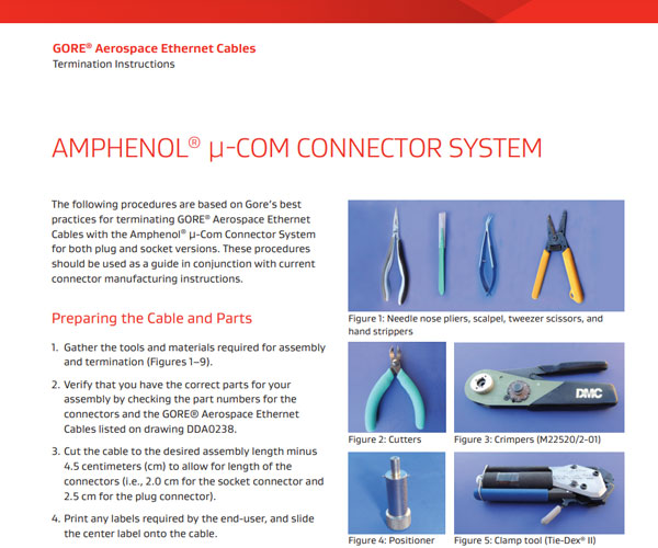 Termination Instructions - Amphenol µ-Com