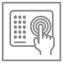 Human-machine interface device icon