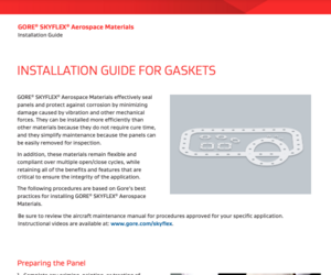 Installation Guide - Gaskets