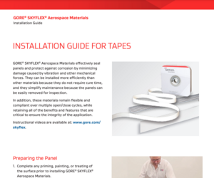 Installation Guide - Tapes