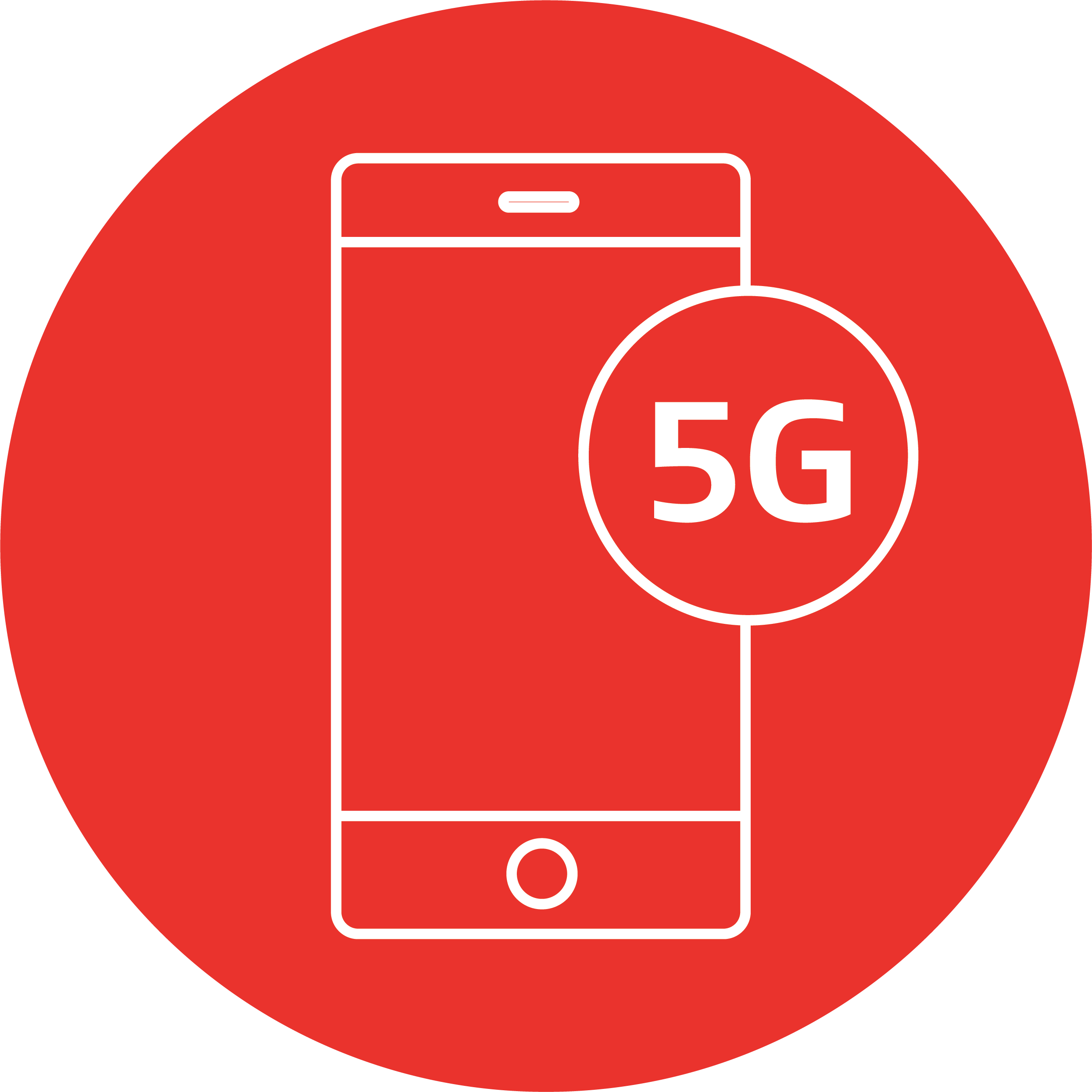 智能手机图标上面写着5G字样，表示GORE®隔热膜保持5G毫米波信号的完整性。